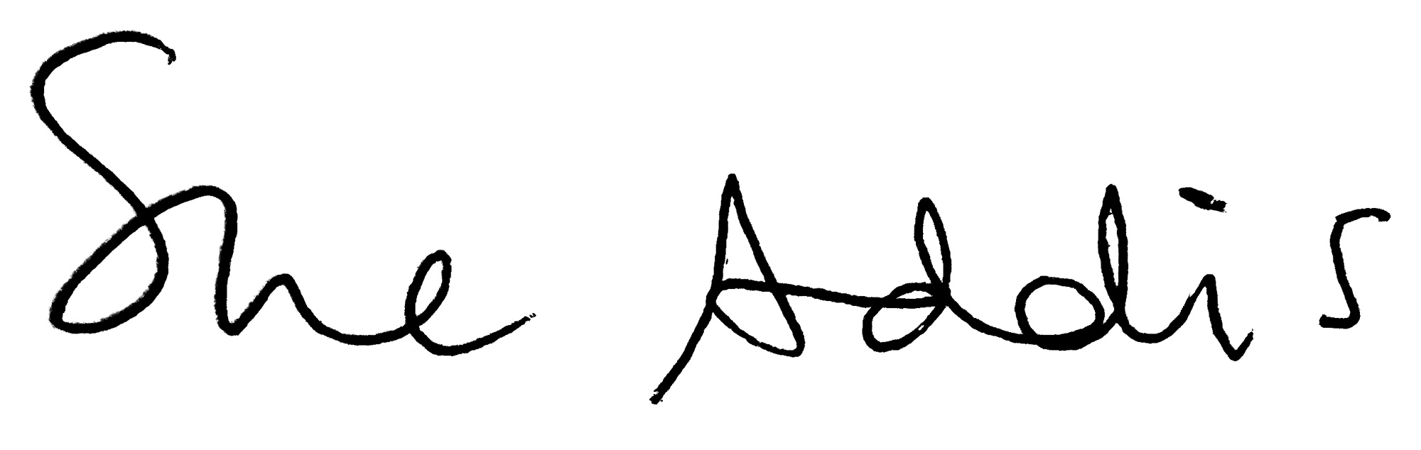 sue addis signature